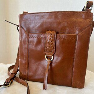 LODIS  Brown Leather Crossbody Bag